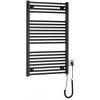 Aqualine DIRECT-E & ORBIT-E DIRECT-E elektrické vykurovacie teleso, rovné, 600x960 mm, 400 W, čierna ILE96TB
