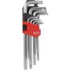 Sada imbus kľúčov YATO torx/tamper 9 ks T10-50 YT-0511