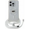 Karl Lagerfeld IML Crossbody Karl Head MagSafe zadný kryt pre iPhone 15 Pro Transparent