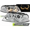 Tuning-tec PREDNÉ SVETLOMETY ANJELSKÉ OČI CHROME pasujú na VW PASSAT 3BG B5 FL 09.00-03.05