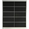 Signal Šatníková skriňa LINO IV šírka 120 cm - biela/čierna