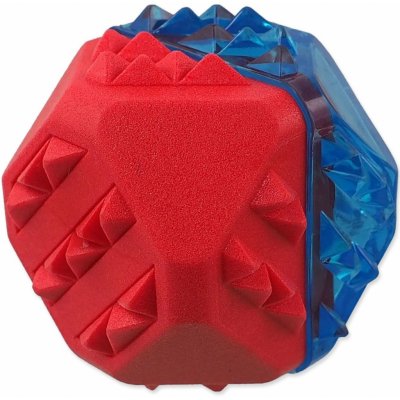 Hračka Dog Fantasy loptička chladiaca červeno-modrá 7,7cm