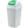 BAMA Kôš na odpadky EUROPA 33 l, biela/zelená