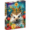 ENJOY Puzzle Korunovaný ježko 1000 dielikov