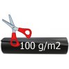 Super pevná mulčovacia textília 100g, 1,6m, metráž ( Netkaná mulčovacia textília)