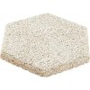 Fibrotech Akustický obkladový panel Hexagon, biely cement, drevitá vlna, 250 × 289 × 25 mm, signálna biela, 18 ks, 2132446