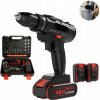 Akumulátorový skrutkovač 20 V 6,0 Ah 25 Nm s kufrom a 2 batériami