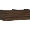 Hansgrohe Xelu Q Umývadlová skrinka, 50x136x55 cm, 2 zásuvky, tmavý orech/chróm 54069000-HG