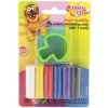 Teddies Plastelína / Plastelína Nara 50g 6 ks s vykrajovačom 4 druhy