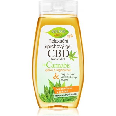 Bione Cosmetics Cannabis CBD relaxačný sprchový gél s CBD 260 ml