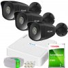 Sada na IP monitoring 5 Mpx 3 kamery IPCAM-B5 BLACK, 4-kanálový rekordér 4xPoE - HiLook by Hikvision