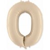 Balón fóliový číslica krémová – 102 cm – 0 901760SC