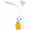 LED stolná lampa ZAJAC pre deti, 3 farby svetla, regulácia Rebel