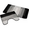 Koupelnová předložka 860 Nevada 115 black/grey Velký set 50x60 + 60x100 cm