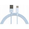 KOMA Synchronizačný a nabíjací kábel USB-A 3.0 / USB-C, 2 metre, do 5 A, biely