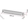 Garážový úložný systém Fiamma Garage-Bars Premium variant lišta 200 cm, rohová