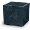 Kvetináč Prosperplast SIERRA SQUARE beton effect 38,5 cm antracit