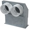 Kovový konektor do steny 90 ° Dalap Flexitech Ø 90 mm