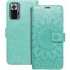 Puzdro Mezzo Book Xiaomi Redmi Note 10 Pro, vzor mandala - zelené