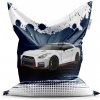 Sablio Sedací vak Nissan GTR 35 Modrý - 150x100 cm