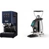 Gaggia New Classic E24, blue + Rocket Espresso SPLUGA, chrome