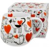Mačací svet Srdiečka – porcelánový hrnček 430 ml v darčekovej krabičke