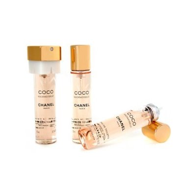 Chanel Coco Mademoiselle, Toaletná voda 3x20ml - náplň + rozprasovac pre ženy