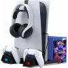 iPega P5023 Charging Station with Cooling PS5 PS4 Black