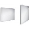 Nimco Zrkadlá - Zrkadlo s LED osvetlením, 100x70 cm, hliník ZP 17004