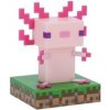 Dekoratívna svietiaca plastová figúrka Minecraft: Axolotl (výška 10 cm)