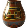Mate Green Keramická kalabasa, Vzor - Peru, 350 ml