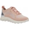 Dámska voľnočasová obuv Geox, D SPHERICA lososová,strieborná,biela 41