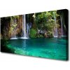 Obraz na plátne Jazero vodopád príroda 100x50 cm