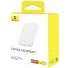 Baseus Power Bank Magnetic Mini (MagSafe Compatible), 20W, 6000 mAh, with Type-C Cable, 0.30m, White EU (P10059002223-00)
