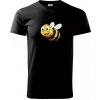 Parové tričko - Včela a kvetina - Tričko extra veľké (5-8XL) - 5XL ( Čierna )