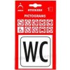 Piktogram WC 8x8cm