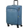 American Tourister SUMMERRIDE SPINNER M EXP COATED Coronet Blue modrá 70 L