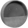 Pottery Pots Závesný kvetináč Wally XS, farba sivá, viac veľkostí - PotteryPots Velikost: XS - v. 9 cm, ⌀ 30 cm