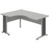 OFFICE PRO s.r.o. HOBIS kancelársky stôl pracovný tvarový, ergo pravý - CE 2005 P, sivá