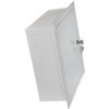 Kovový rozvádzač montážna skriňa pod omietku 300x300x120mm OMP-3, lesklá biela