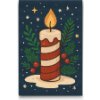 Vymalujsisam.sk Diamantové maľovanie - Vianočná sviečka Veľkosť: 20x30cm, Rám: Bez rámu, iba zrolované plátno, Diamanty: Okrúhle