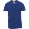 PAYPER V-NECK 000103-0026 / Pánske tričko s krátkym rukávom a výstrihom do V - royal blue XXL