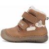 Detské dievčenské zimné topánky D.D.step chocolate W082-52314A svietiace v tme 22