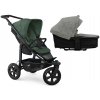 TFK Mono3 2v1 Olive Combi carrycot + Seat unit Nenafukovacie kolesá (s výplňou) Hlboká vanička Premium Grey