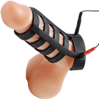 Zeus Electrosex Power Cage E-stim Cock and Ball Sheath