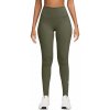 Dámske kompresné legíny s vysokým pásom Nike ONE W zelené IB9382-222 - XS