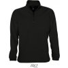 SOL´S NESS / Pánska fleecová mikina s 1/2 zipsom - black XL