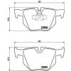 Sada brzdových platničiek kotúčovej brzdy BREMBO P 06 039