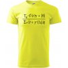 Teória všetkého (Theory of Everything) - Klasické pánske tričko vyššej gramáže - 3XL ( Neonová žltá )