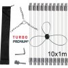 Rotačná kefa na čistenie komína s reťazovou hlavou a lenkom TURBO Premium® 10m set